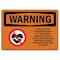 Signmission OSHA Sign, Pacemakers Stop Rf Microwave Radiation, 10in X 7in Rigid Plastic, 10" W, 7" H, Landscape OS-WS-P-710-L-12750 - alternate 1